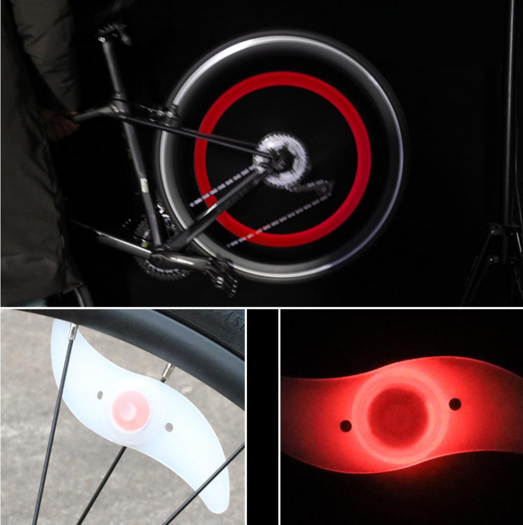 

Светодиодные спицы велосипедов Велоспорт Проволока Шины Колеса Яркий свет Лампа 1pc красный
