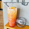 1000ml Heat-Resistant Glass Tumbler with Straw