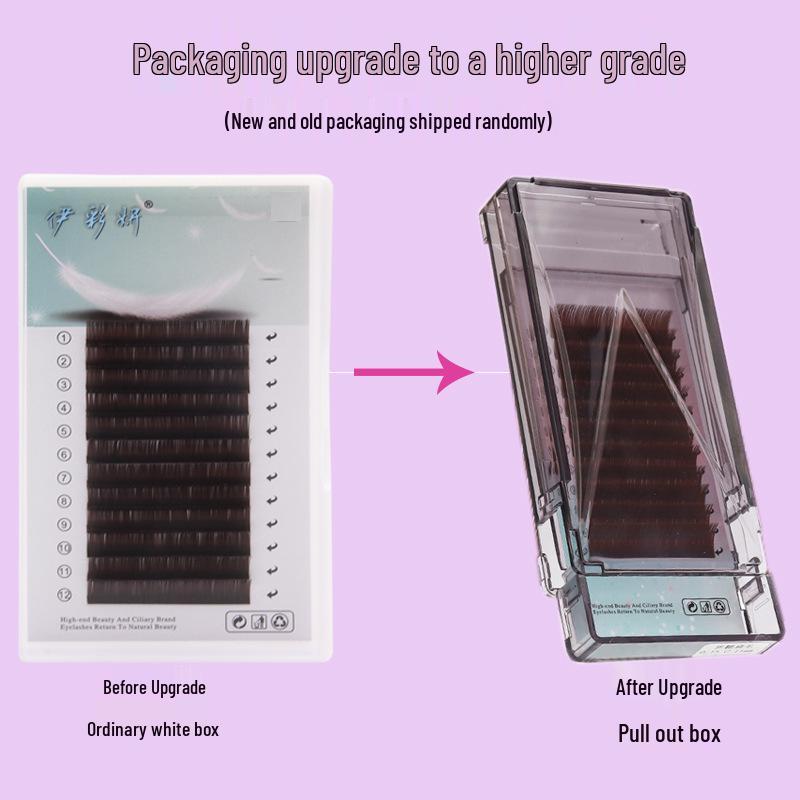 

0.20 Супермягкие изогнутые детские нарощенные ресницы - Имитация норки, Двойной кончик волоска, Смешанные 9mm