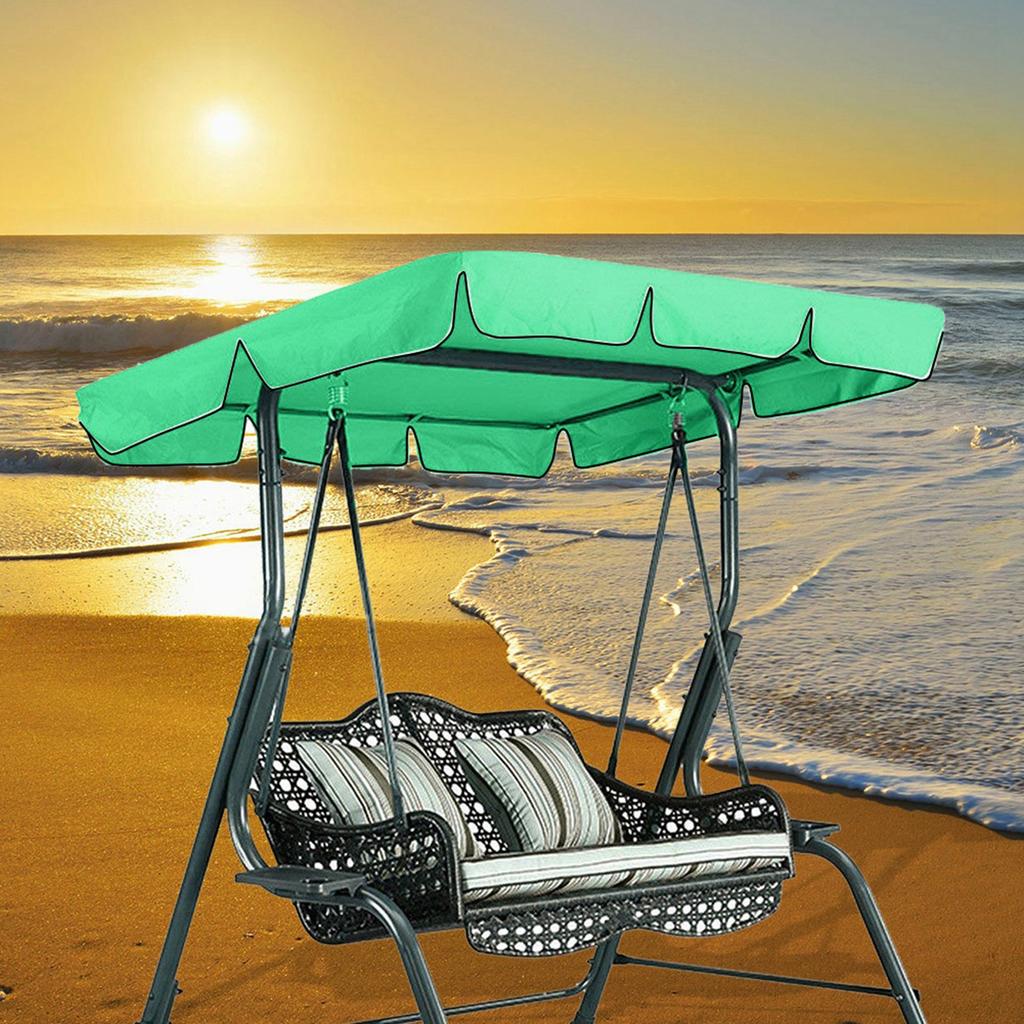 Swing Top Cover Waterproof Sunshade Swing Chair  or for Garden Courtyard Patio