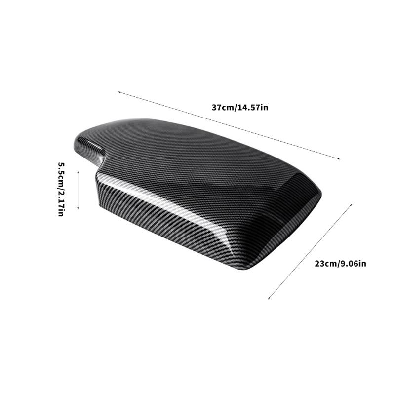 Replacement Armrest Protection Cover for E90 E92 325i Carbon Fiber Texture ABS Armrest Cover Auto Interior Accessories