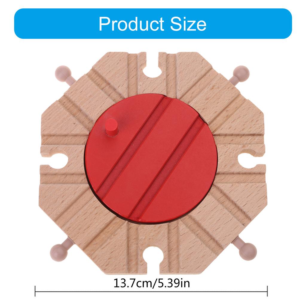 Obrotnice do torów kolejowych Drewniane zestawy rozszerzające do torów kolejowych Drewniane akcesoria do torów kolejowych Kompatybilne z większością torów kolejowych