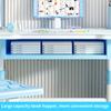Set Scrivania Studio e Sedia per Bambini, Tavolo da Scrittura Regolabile in Altezza per Bambini Piccoli con Supporto Regolabile per Lettura, Luce LED per Studio, Soggiorno Camera da Letto Extra per Bambini