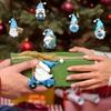 12/24pcs Wooden Christmas and Winter Blue Dwarf Decorations - Perfect for Christmas and Outdoor Holiday Parties