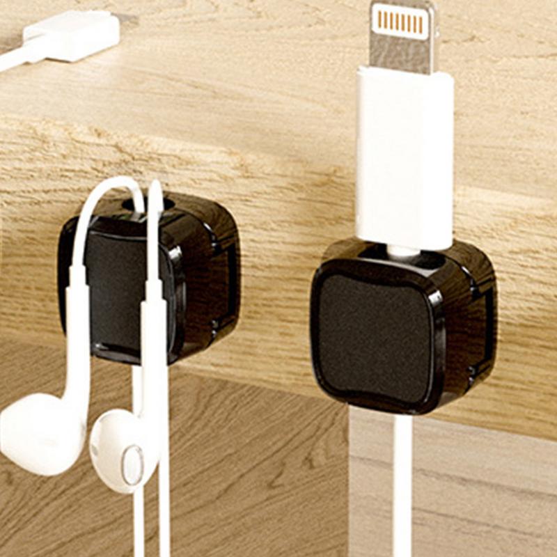 6pcs Cable Organizer Cable Holder Computer Cable Organizer Cable manager Magnetic Cable Organiser Clips Charging Cable Winder