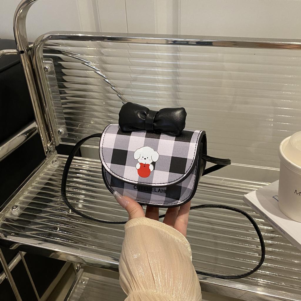 Children's Bag 2025 New Cute Bow Girl Mini Cross Bag Sweet Little Girl Parent-child Messenger Bag