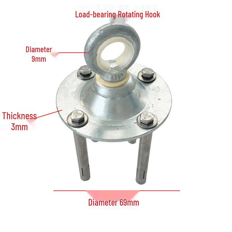 

Універсальний обертовий гак-карабін з вушком для підвішування крісел та вуличних іграшок Without Expansion Screw