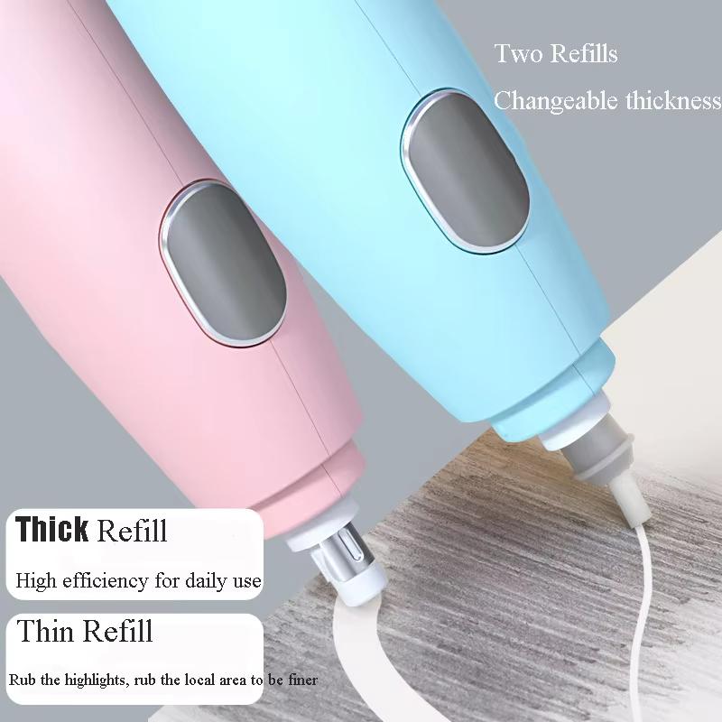 Tenwin Electric Eraser Set With Refill Sketch Electric Highlight Eraser Charging Powered Mechanical Rubber School Stationery