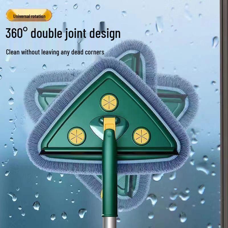 Triangle Mop: Lightweight Multi-Surface Cleaner for Kitchen, Ceiling, Tile, Floor, and Wall