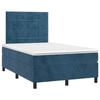 Maison Exclusive - Sommier à lattes de lit avec matelas LED bleu foncé 120x190 cm