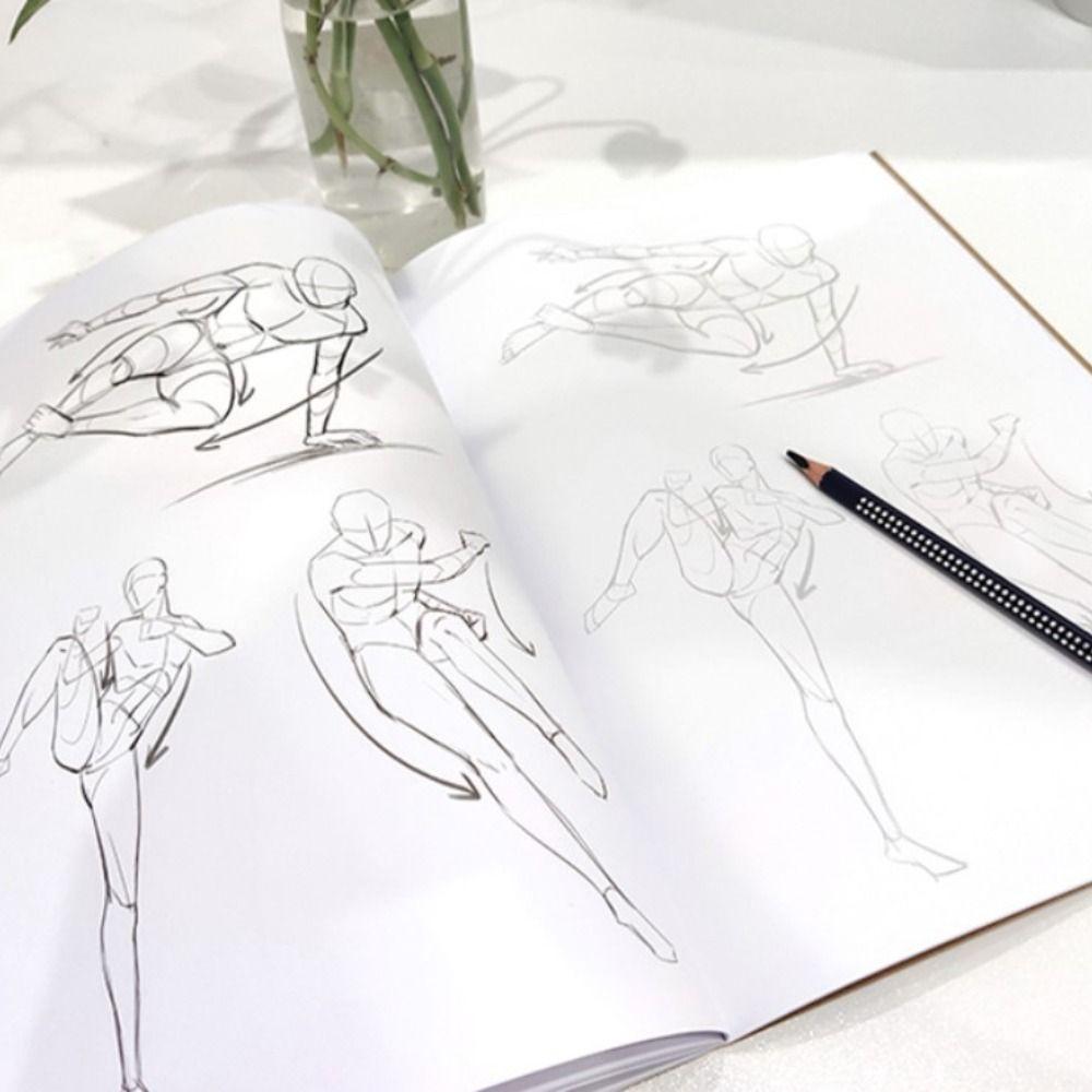 Line Draft Practice Books Hand Painted Tutorial Books Art Copy Practice Book Art Tracing Sketch