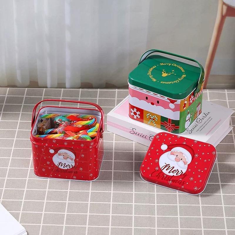 Caixa de Presente de Natal, Caixa de Biscoitos, Doces e Chocolates, Caixa de Presente Requintada para Véspera de Natal, Decoração de Casa e Suprimentos para Festas