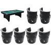 6 Stück Billardkorb Pooltisch Falltasche Aufbewahrung Schwerlast Pooltischtaschen Aufbewahrungshalter Einfach zu bedienen