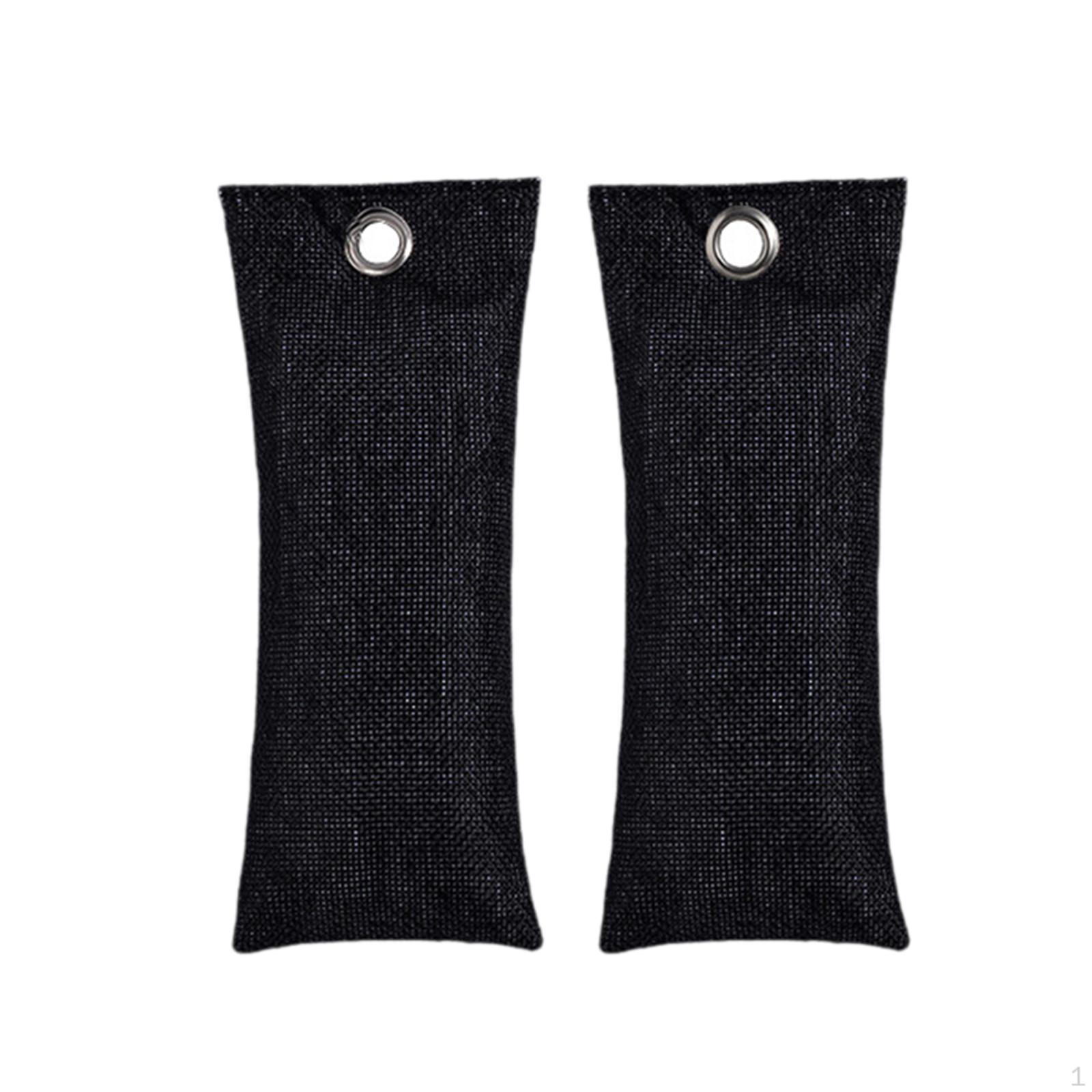 2 Pack Air Purifying Bags Boxing Gloves Deodorizers Moisture Absorber black  50g