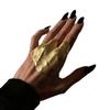 New irregular pleated joint ring niche art design sense unique hip hop trend protection joint ring