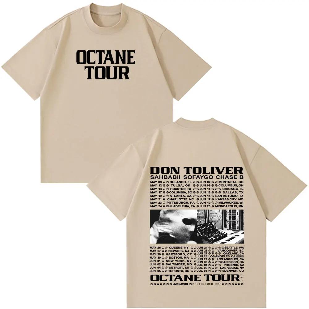 

Rapper Don Toliver Octane Tour 2026 Graphics T-shirt Men Women Hip Hop T-shirts Short-sleeved Cotton Loose Casual T-shirts XXXL