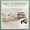 Metal Hanger Storage Rack Heavy Duty Anti-Rust with Portable Handle Space Saving for Household Clothes Hanger Storage