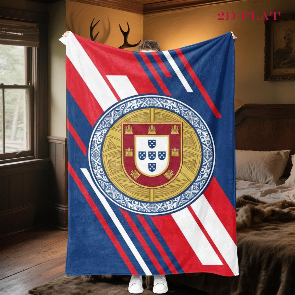 Royal Heraldry Regal Symbols blanket Suitable for all seasons Soft and comfortable Machine washable Office rest blanket Air conditioning blanket