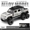 Toy Car 1/24 Land Rover Defender Six Wheels Off Road Pickup Car Model,Pull Back Diecast Truck Collectible Truck with Sounds  Lights for Kids Adults