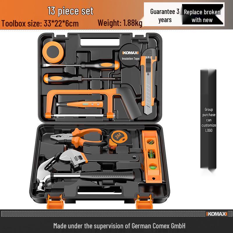 Multifunctional Household Toolbox Set: Complete Electrician & Car Repair Kit.