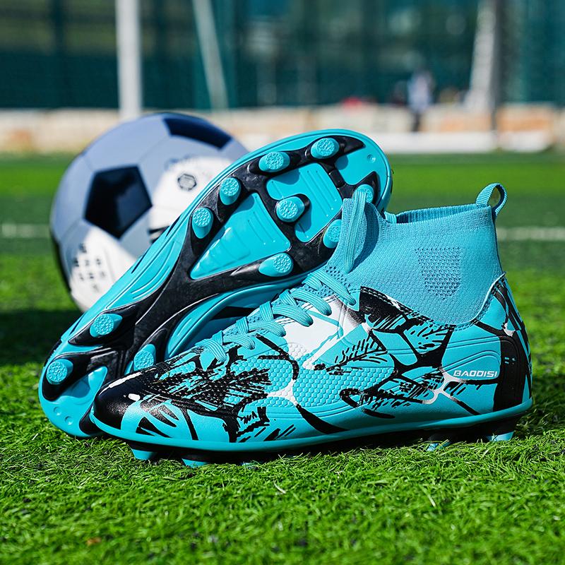 32-46 Football Shoes High-top Outdoor Men's Long Nail Sports Football Boots Large Size Youth Sports Football Boots Children Football Boots