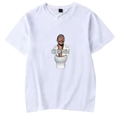 2024 Skibidi Toilet T-Shirt TV Series Merchandise Unisex Crew Neck Summer Short Sleeve T-Shirt Street