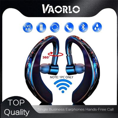 VAORLO Pojedyncze słuchawki biznesowe Zestaw słuchawkowy CVC8.0 z redukcją szumów i mikrofonem HD Obrót o 180° Kompatybilny z lewym i prawym uchem