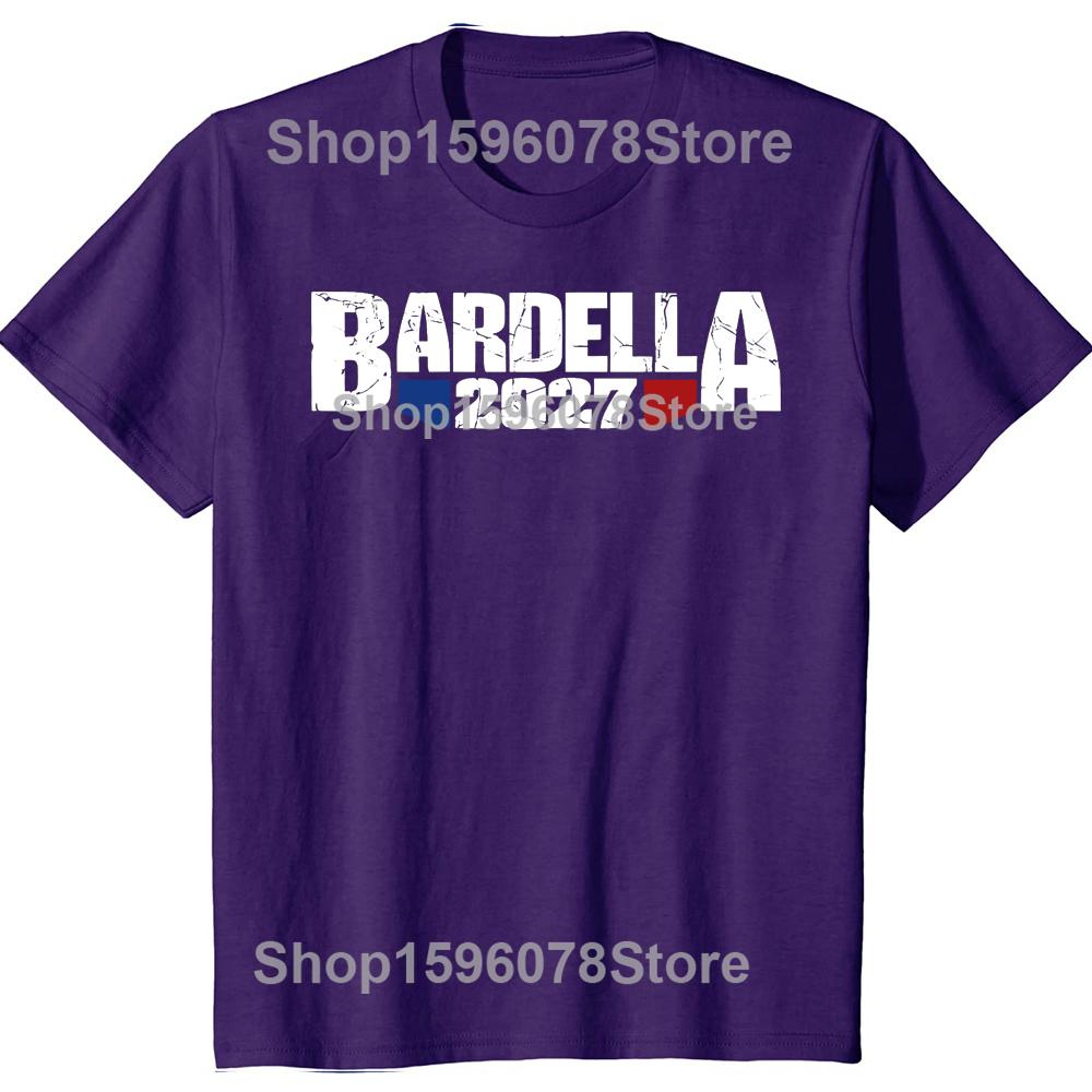 Bardella 2027 T Shirt Retro French Text Bardella Fans Gift Tee Tops EU Size 100% Cotton Soft Unisex Casual T-shirt