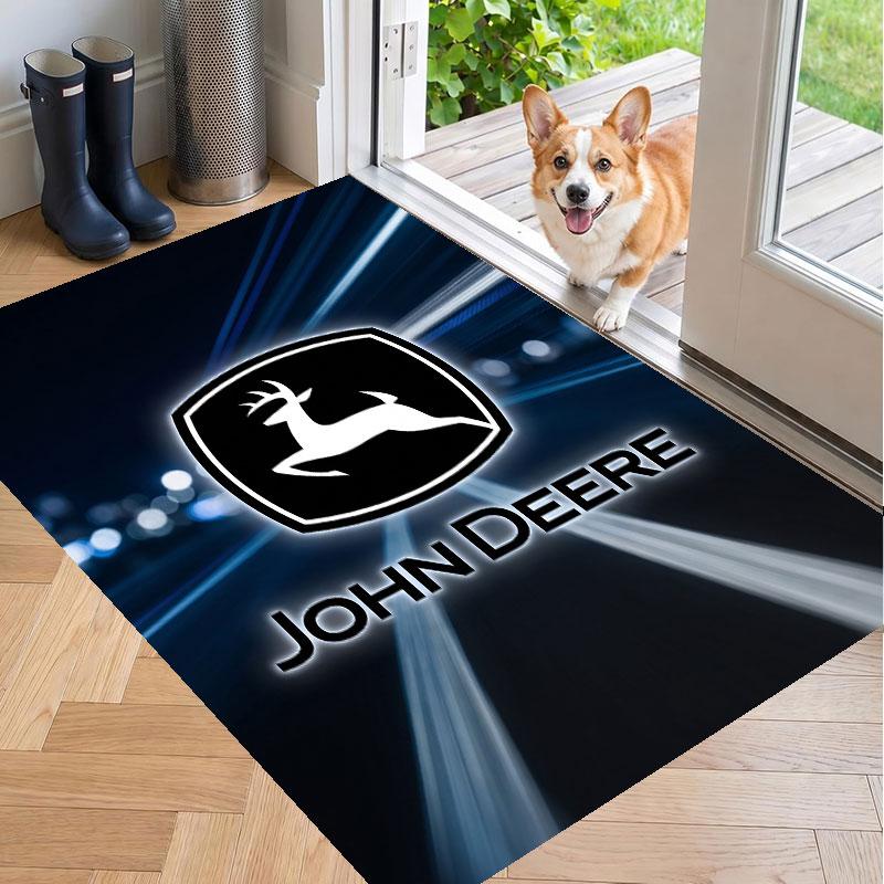Tappeto Morbido per Pavimento con Motivo John Deere Tappeto Decorativo per la Decorazione della Stanza di Casa
