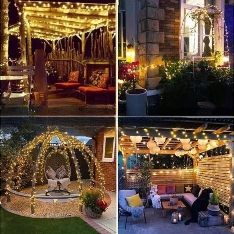 Solar Copper Wire Lamp LED Night Light Warm Light Fairy Light String Outdoor Garden Trees Party Decoration Atmosphere Light