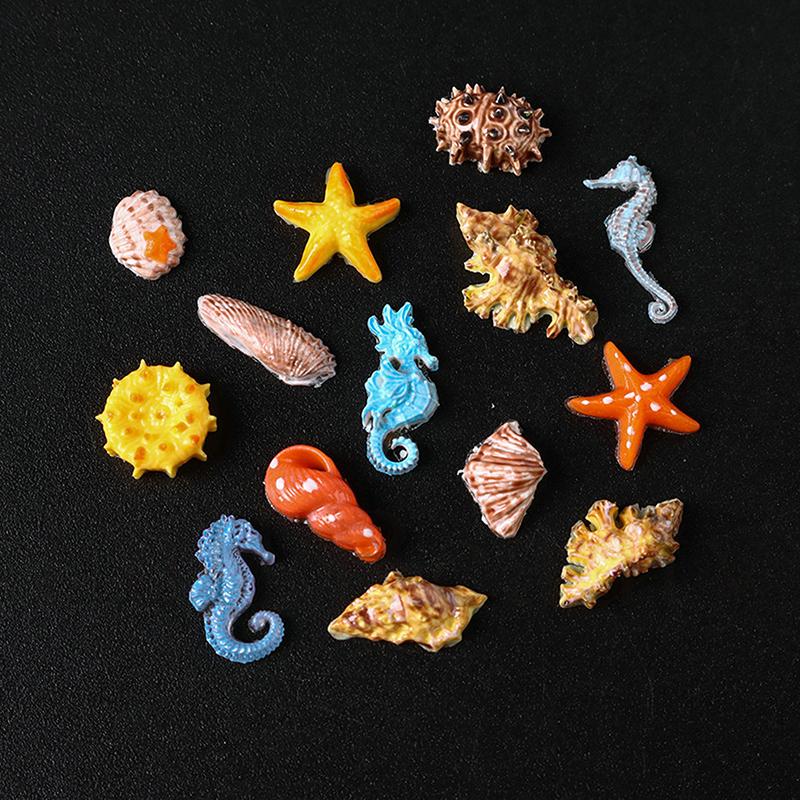 1 Piece Cute Sea Conch Jellyfish Nail Art Moulds Ocean Theme 3D Silicone Nail Carving Mold Marine Creature Crafting Diy Tool