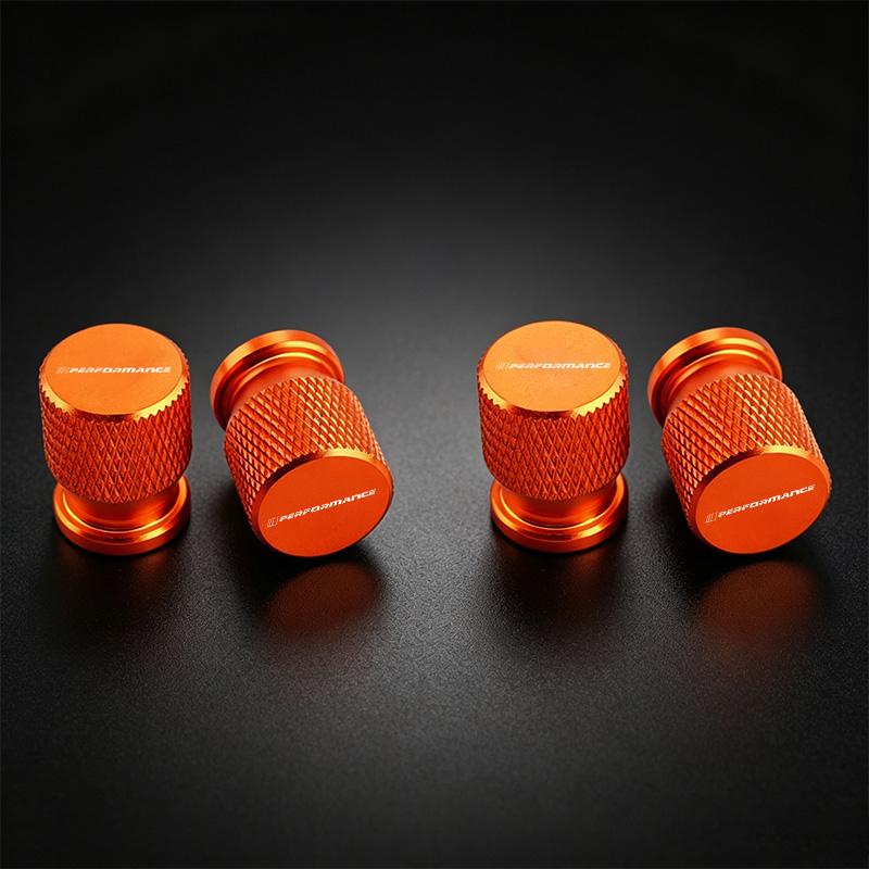 4Pcs Aluminum Car Wheel Tire Valve Caps Tyre Rim Stem Covers Airdust Waterproof For BMW M Performance Logo 1 3 5 Series X1 X3 X5 CD0