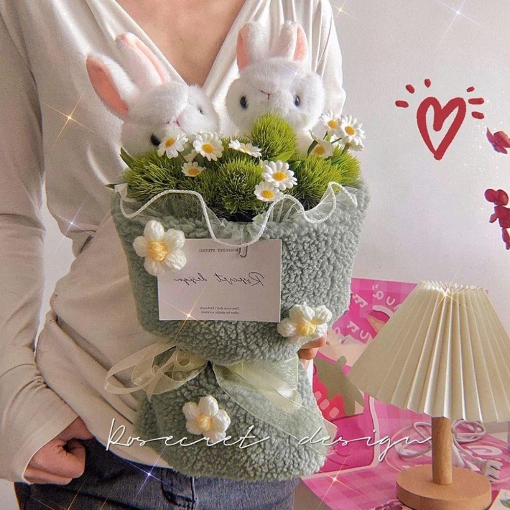 Cartoon Animal Cartoon Plush Flower Bouquet Stuffed Anime Bouquet  Kids/Children Toys