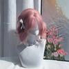 Ashely Pink Wig Short Bobo Curly 14inch Sweet Cosplay Wigs for Women Lolita Headband Wig Heat Resistant Matte Synthetic Wigs