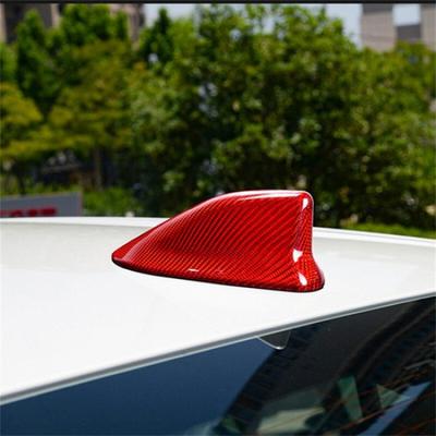 Red Hard Carbon Fiber Car Antenna Cover Portect Case For Toyota Camry