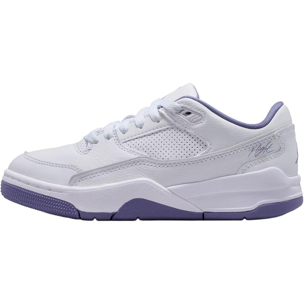 Air Jordan Flight Court GS White Dusty Amethyst Kids Sneakers HF3333-115