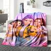 Fantasy Fashion Friends Flannel Blanket Super Soft Warm Cozy Blanket For Sofa Bed Office Travel Allseason Home Decor Gift
