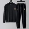 Spring and Autumn Men's Sweater Suit Men's Casual Sports Men's Fashion Clothes Long-sleeved Leggings 2-piece Suit