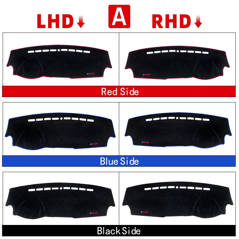 Pentru MG HS EHS PHEV 2018 2019 2024 2024 2024 Husa pentru bordul mașinii Evitați panoul de lumină Panou de instrumente Covoraș Carcasă Covoare Accesorii