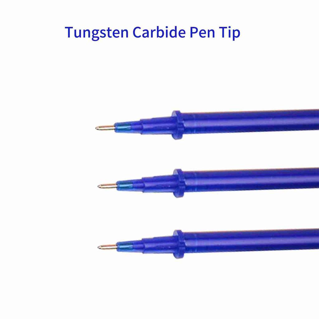 50 Pieces Blue Ink Erasable Gel Ink Pen Refills Fine Point 0.5mm Replacement Gel Pen Refills for Erasable Pens Office