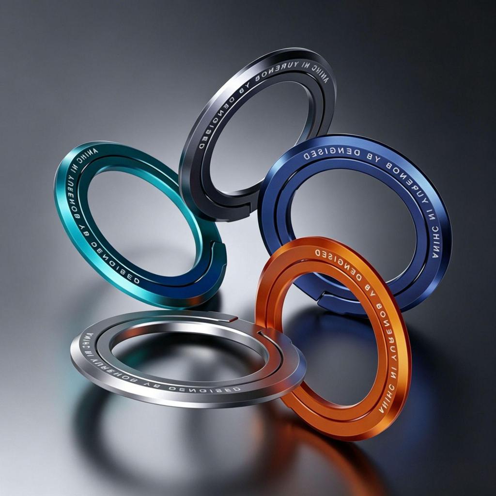 Magnetic Zinc Alloy Folding Ring Phone Holder