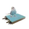 Budgie Parakeet Wooden Parrot Perch Bird Platform Bird Paw Grinding Board Parrot Station Board
