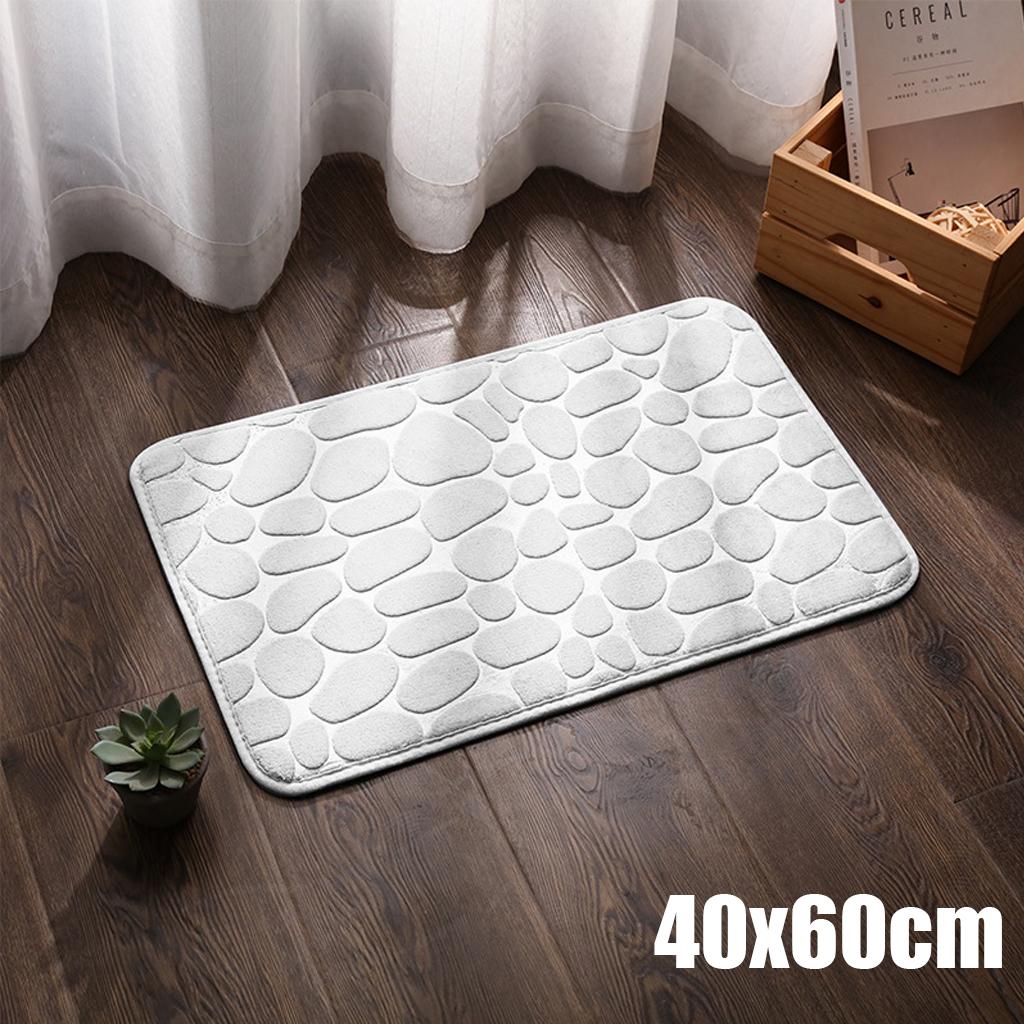 Krásná dlážděná embosovaná koupelnová předložka Protiskluzové koberce v umyvadle Vana Boční podlaha Koberec Sprcha Rohožka Rohožka z paměťové pěny