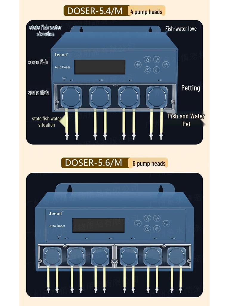 Smart Jebo Four-Head Silent Dosing Pump with Mobile Control - wfDOSER2.4 Compatible