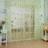 Valances Tulip Floral Tulle Voile Door Window Curtain Drape Panel Sheer Shades