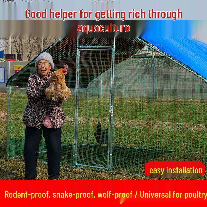 Extra Large Outdoor Rainproof Poultry Coop for Chickens, Pigeons & Peacocks