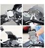 Aluminum Bike Motorcycle Phone Handlebar Mount Holder 360 Degree Rotating Universal Bicycle Phone Holder Clip for Cell Phone