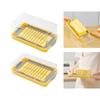 Convenient Butter Cutting and Storage Container Butter Dish with Lid Plastic Butter Container Suitable for Butter