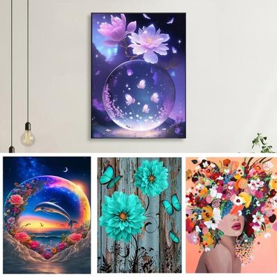 1 Set 5D DIY Strass Malerei Kit Einfach Spaß Ornamentale Umweltfreundliche Strass Zeichnung Hause Geschenk Set