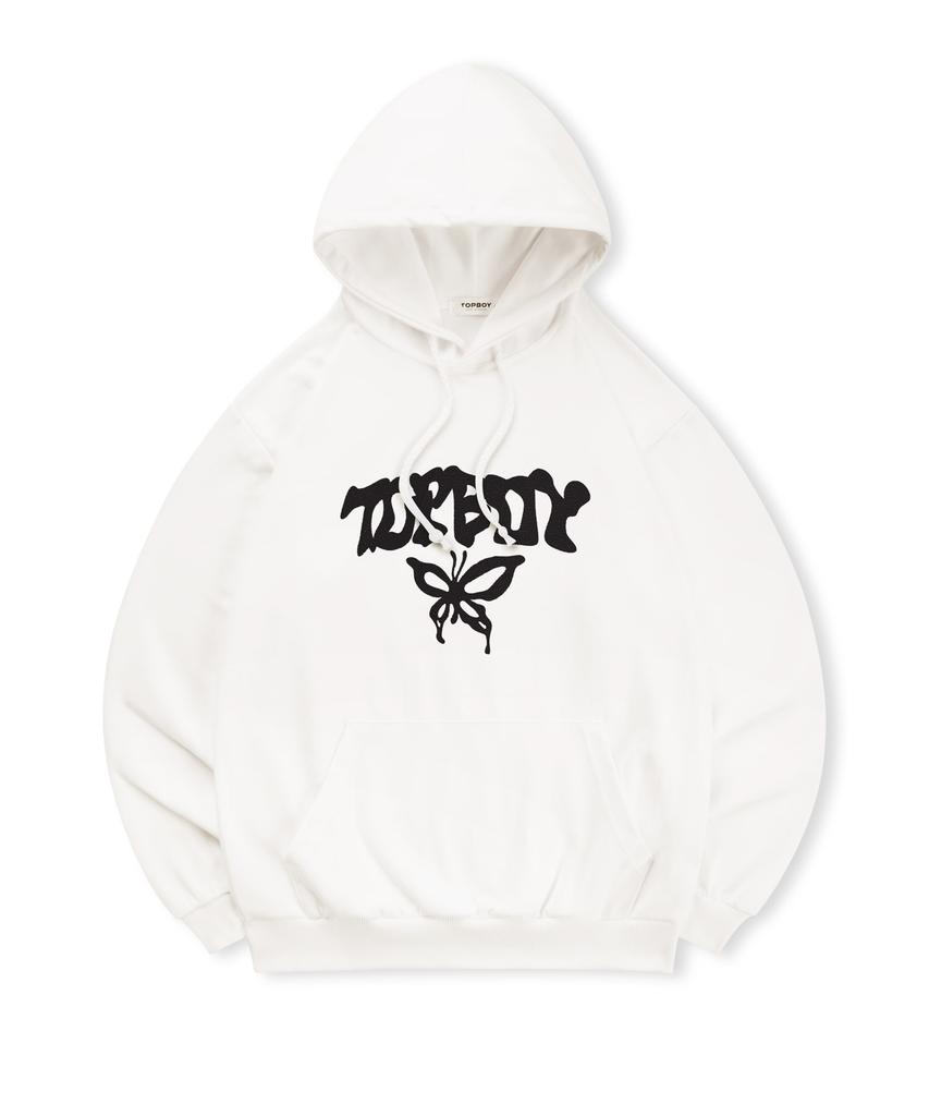 [Non-Fleece Or Fleece-Lined] Fly Print Hooded Sweatshirt (Type C)